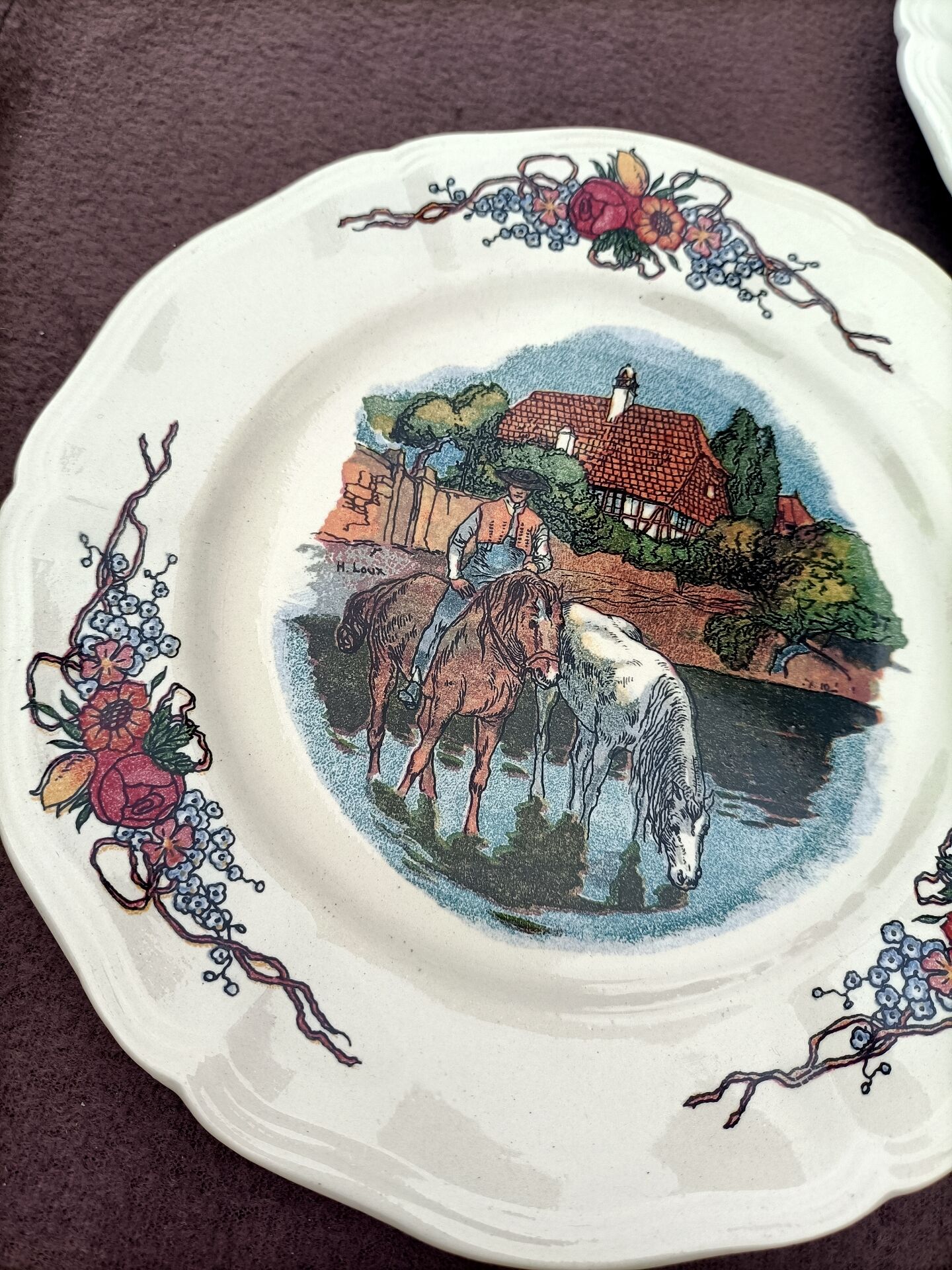 Digoin Sarreguemines plates