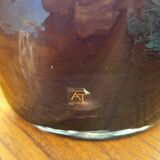 Purple blown glass vase