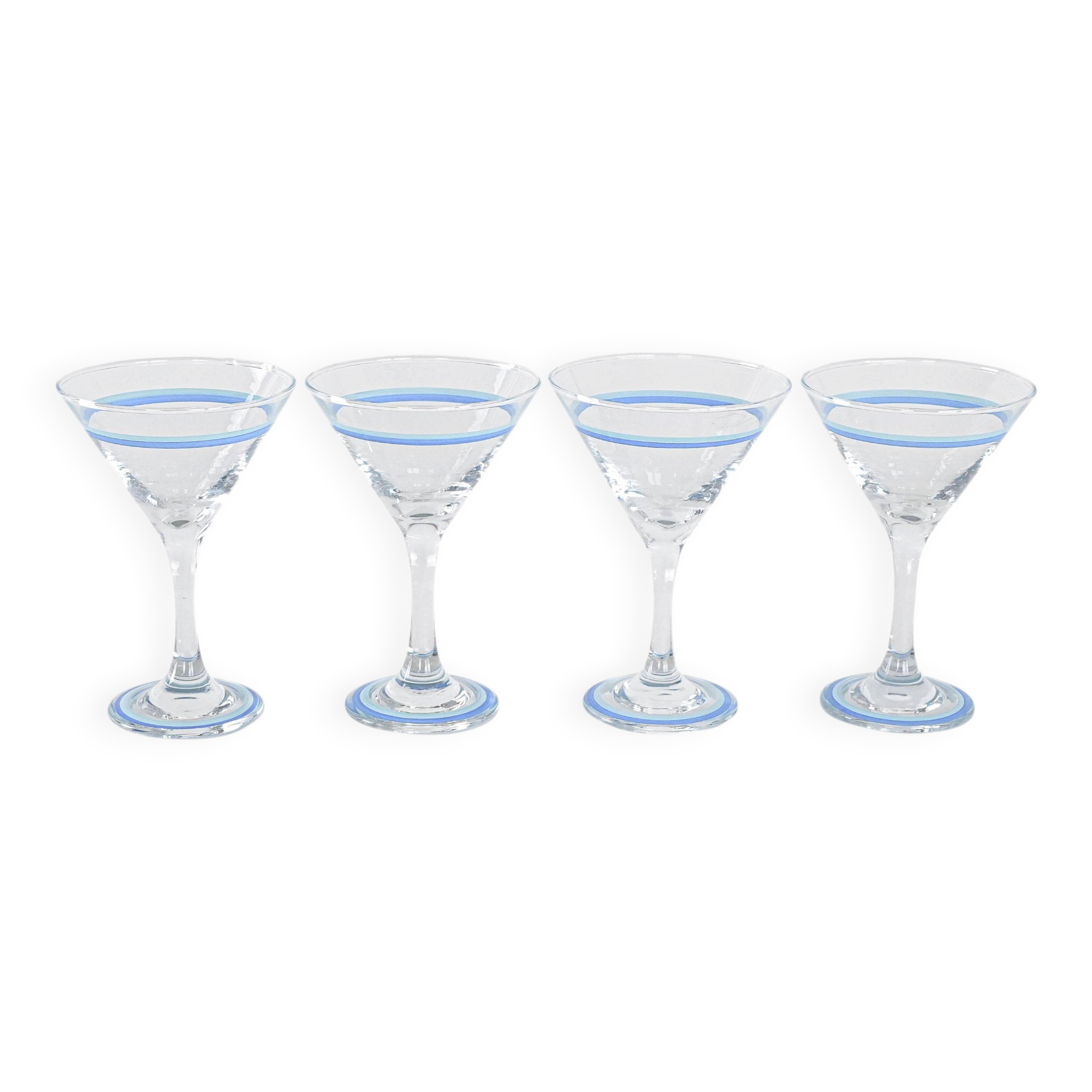Set of martini glasses, Danish design, 1970s, manufactured in Denmark