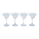Set of martini glasses, Danish design, 1970s, manufactured in Denmark
