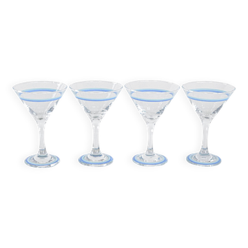 Set of martini glasses, Danish design, 1970s, manufactured in Denmark