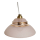 Suspension, baladeuse en verre granité rose et or