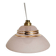 Suspension, baladeuse en verre granité rose et or