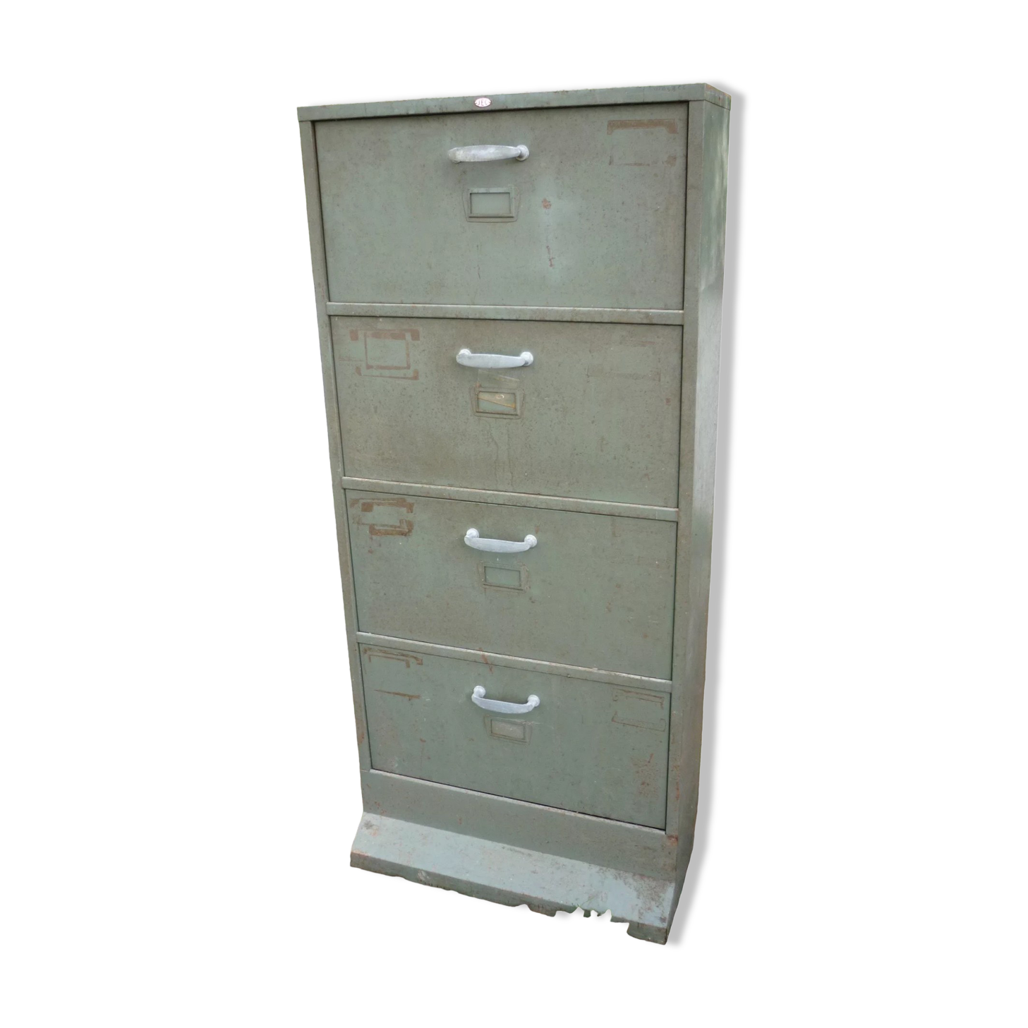 Workshop cabinet 4 swivel drawers in iron JEC 1960