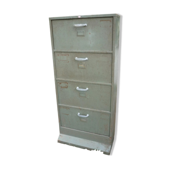 Workshop cabinet 4 swivel drawers in iron JEC 1960