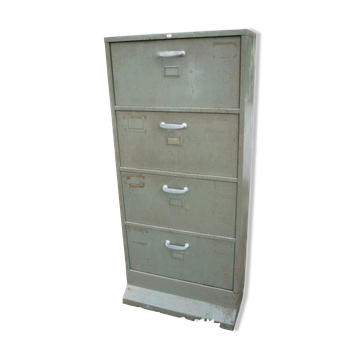 Workshop cabinet 4 swivel drawers in iron JEC 1960