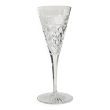Hand-blown and cut crystal champagne flute, Josair, 1960s