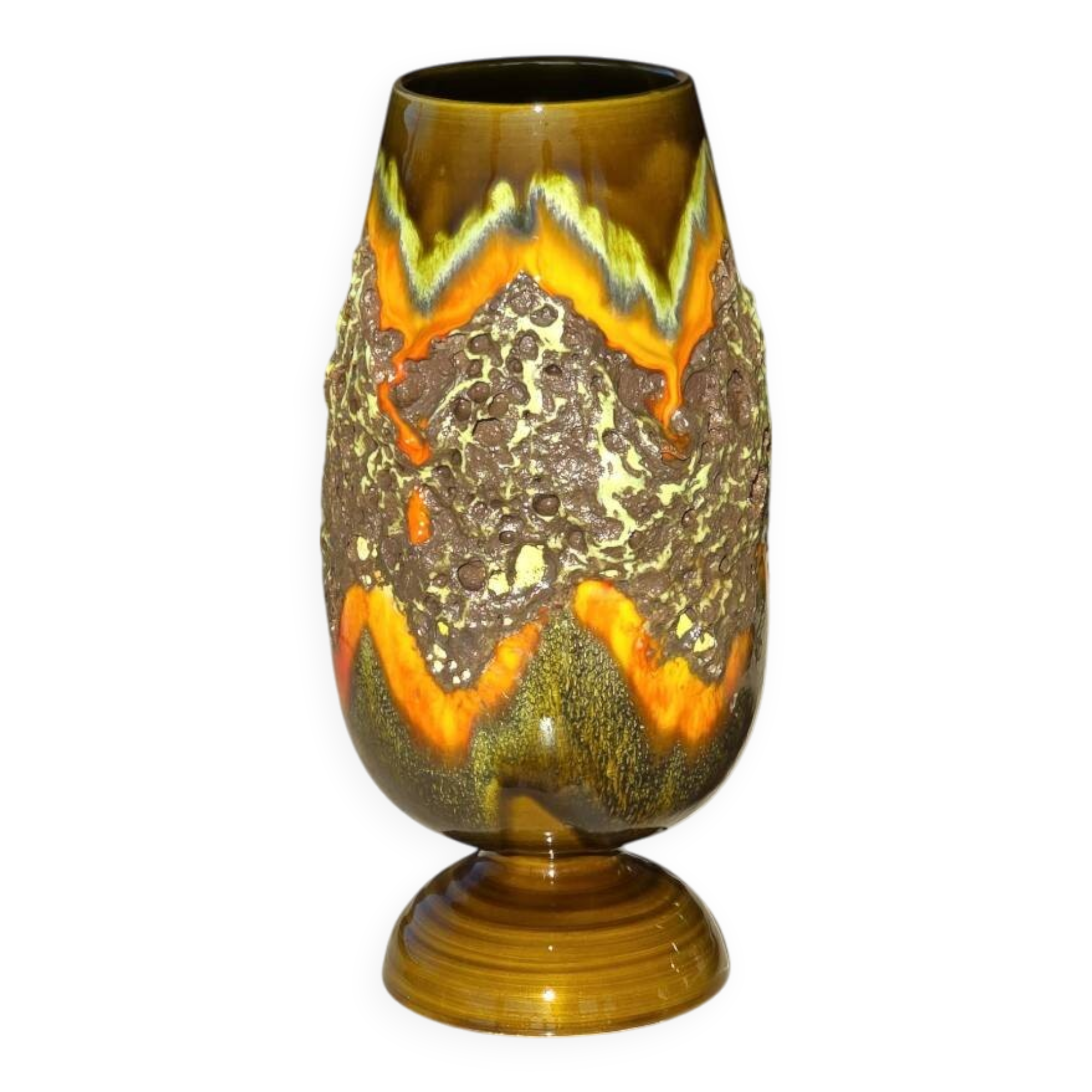 Fat Lava Vase Vallauris 1950