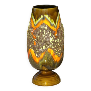 Vase Fat Lava Vallauris, 1950