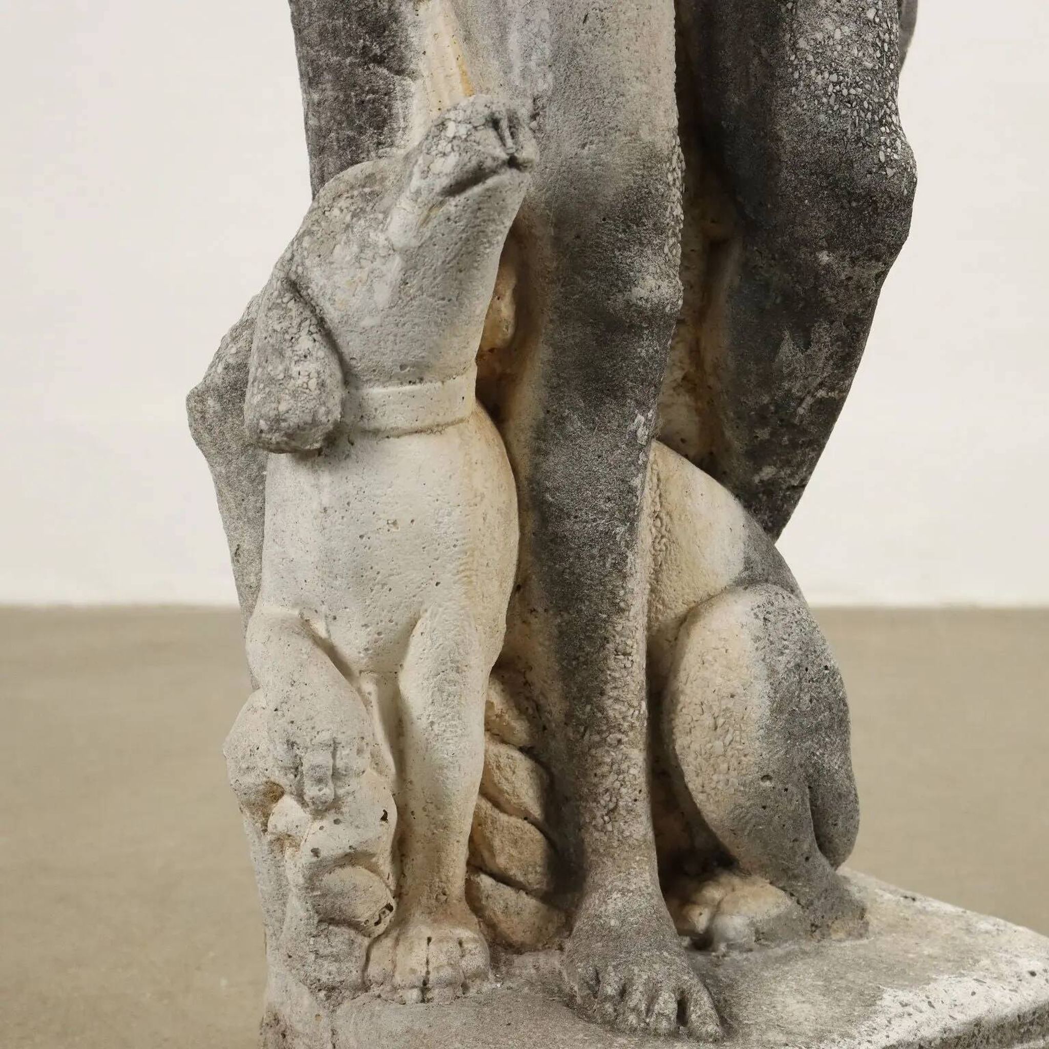 Ancient garden sculpture in terracotta Apollo Italy 20th Century