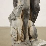 Ancient garden sculpture in terracotta Apollo Italy 20th Century