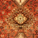 Handmade Persian Shiraz rug 292x220cm