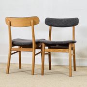 Ensemble de quatre chaises Farstrup danoises en chêne