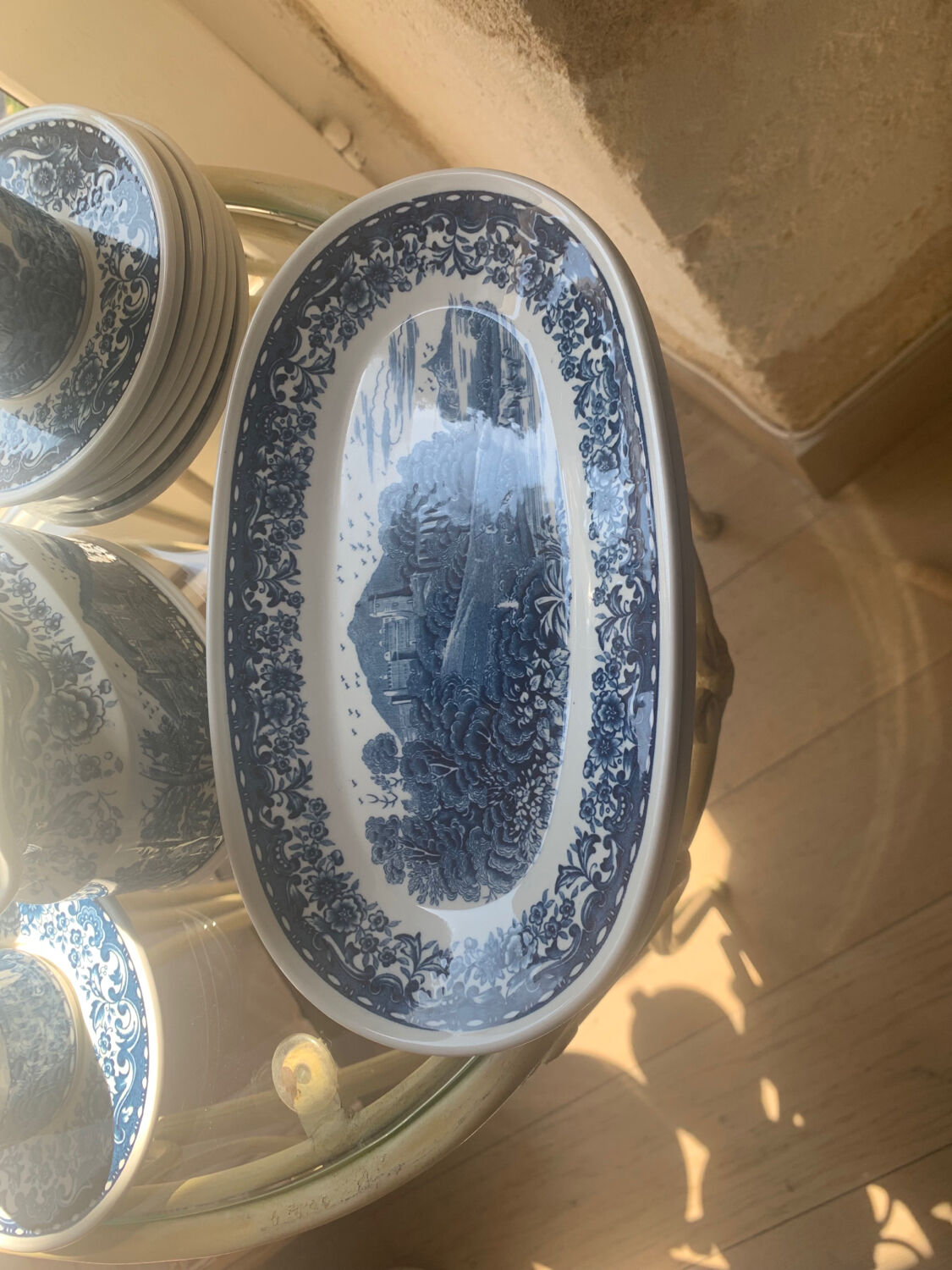 Villeroy & Boch "blue castle" breakfast service