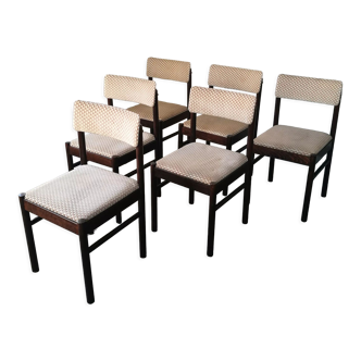 6 chaises style scandinave estampillé Baumann