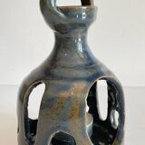 Vintage Handcrafted Stoneware Candle Holder
