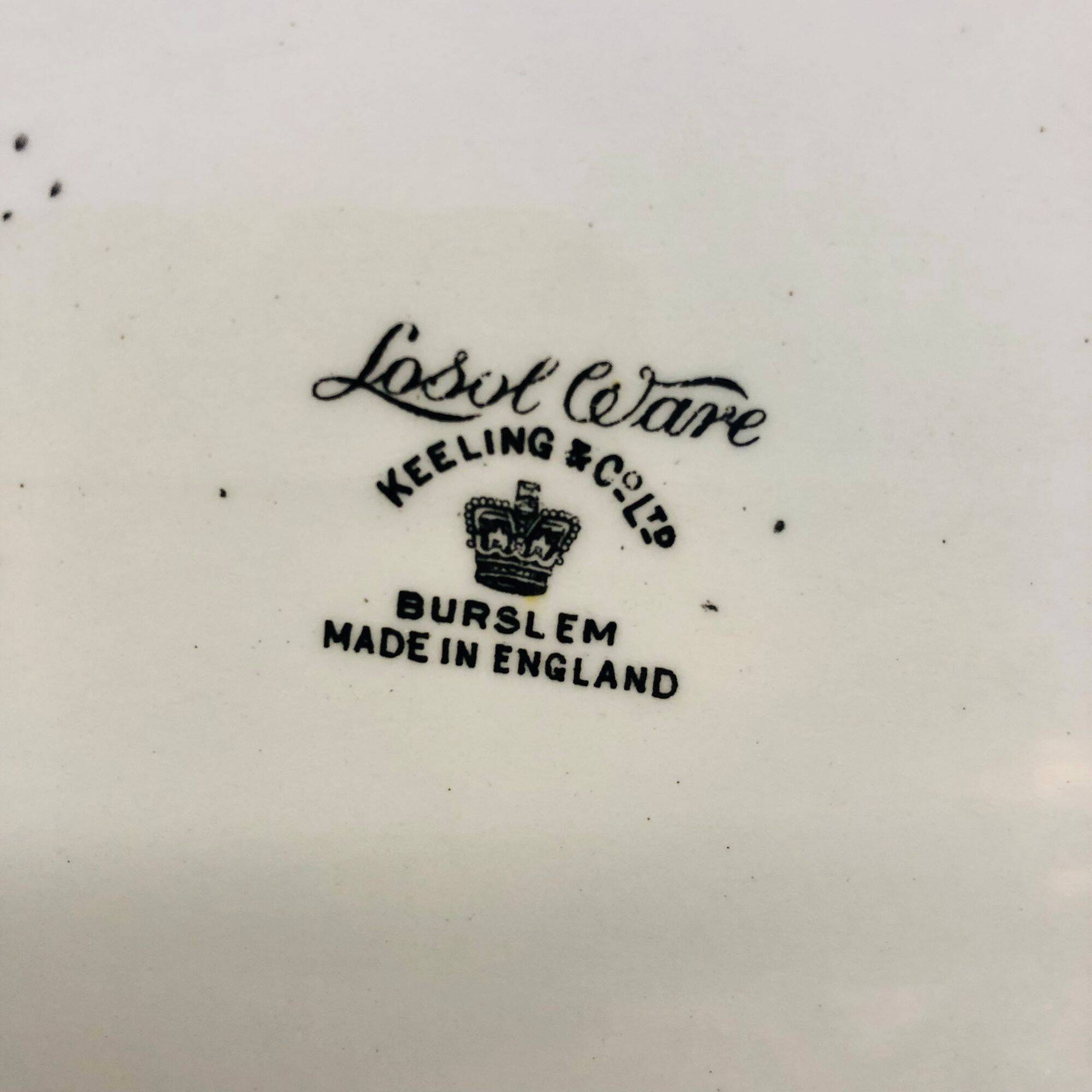 Service plate, Keeling & Co Losol Ware Burslem.