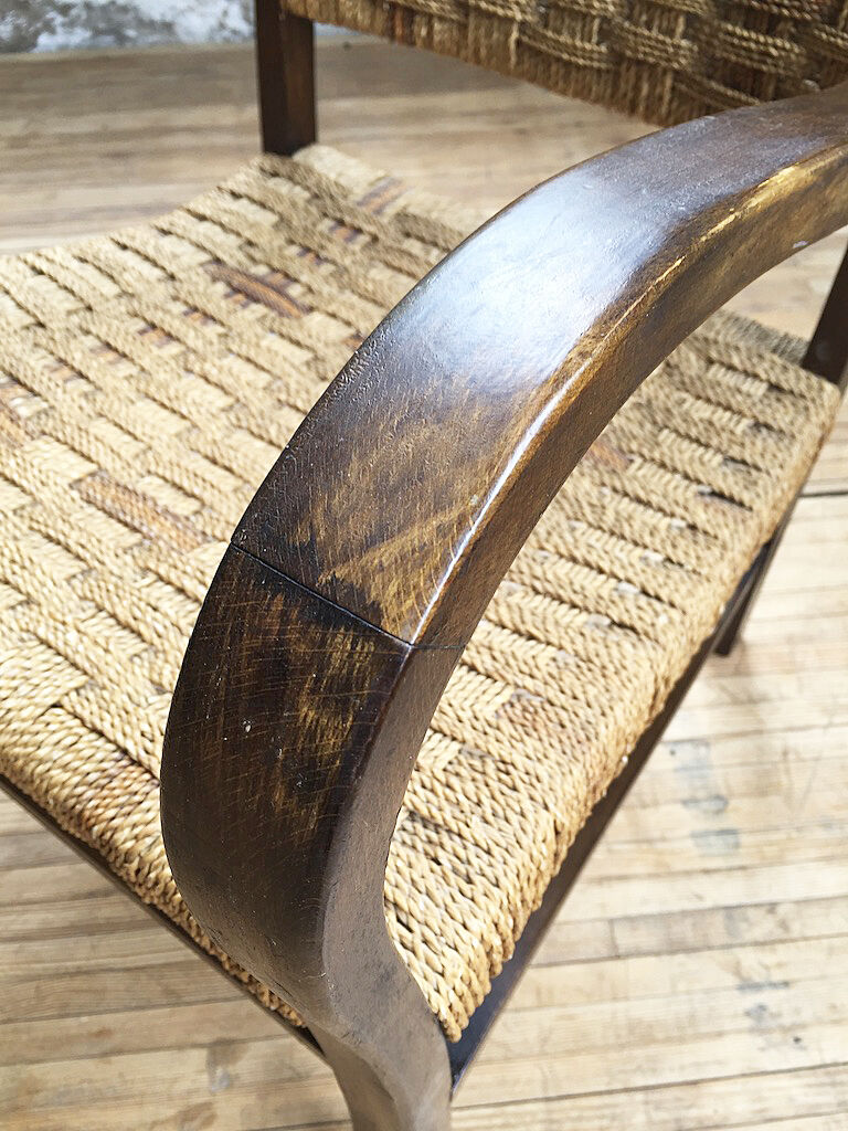 Bridge armchair Vroom and Dreesman in rope