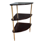 Formica corner shelf neck and gilded metal