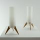 Pair of Raketen table lamps by Luxus, Sweden, 1960s