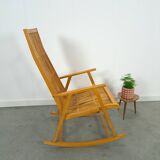 Fauteuil à bascule en rotin Design Hellerau