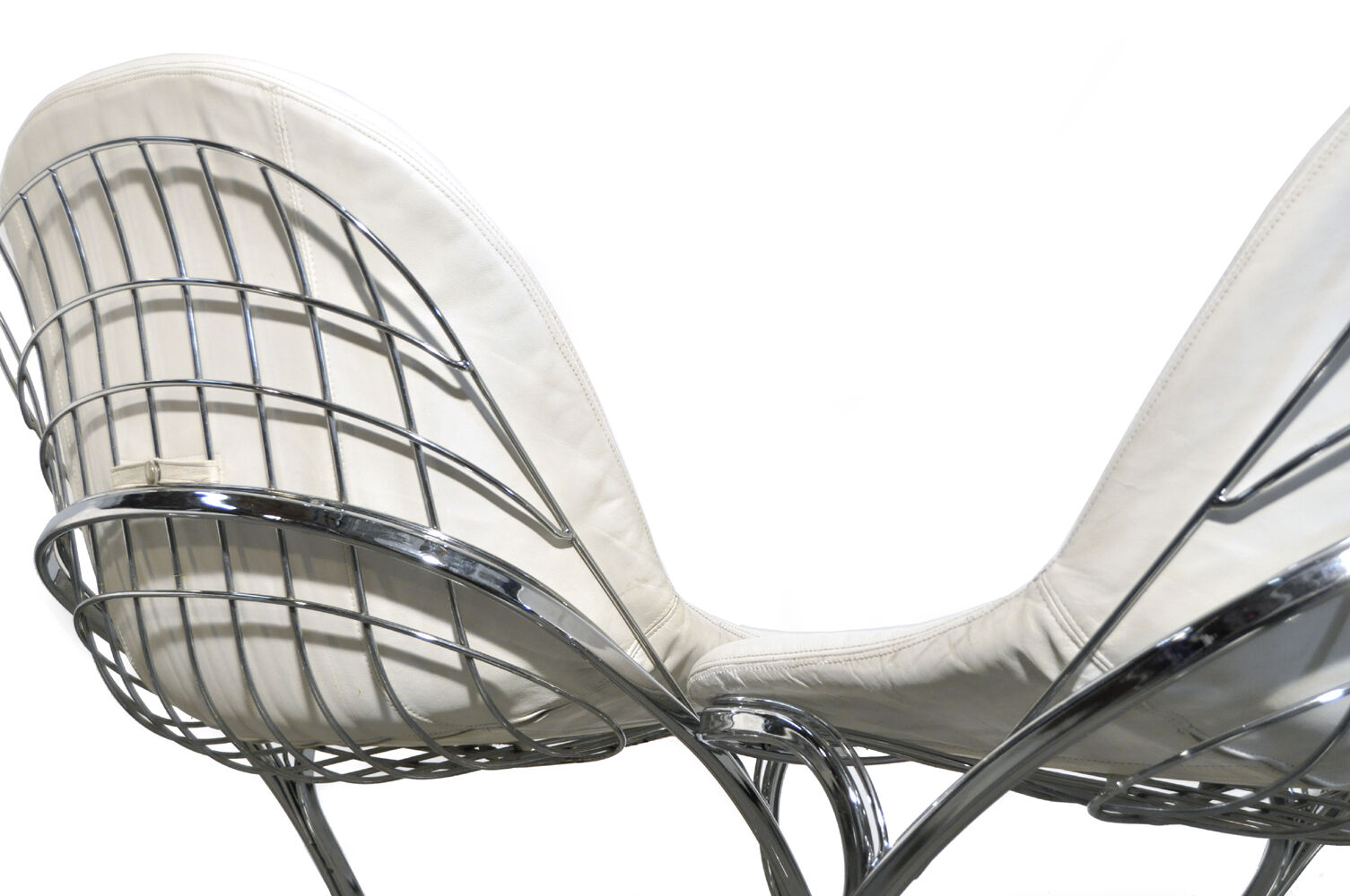 Set of 4 “Pascale” wire chairs designed by Gastone Rinaldi for Thema