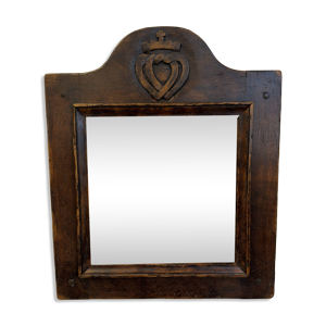 Miroir ancien en bois