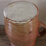 Round-handled terracotta pot vase