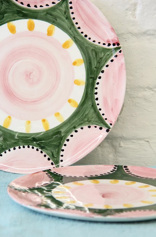 Set of 2 dessert plates 'the bell'