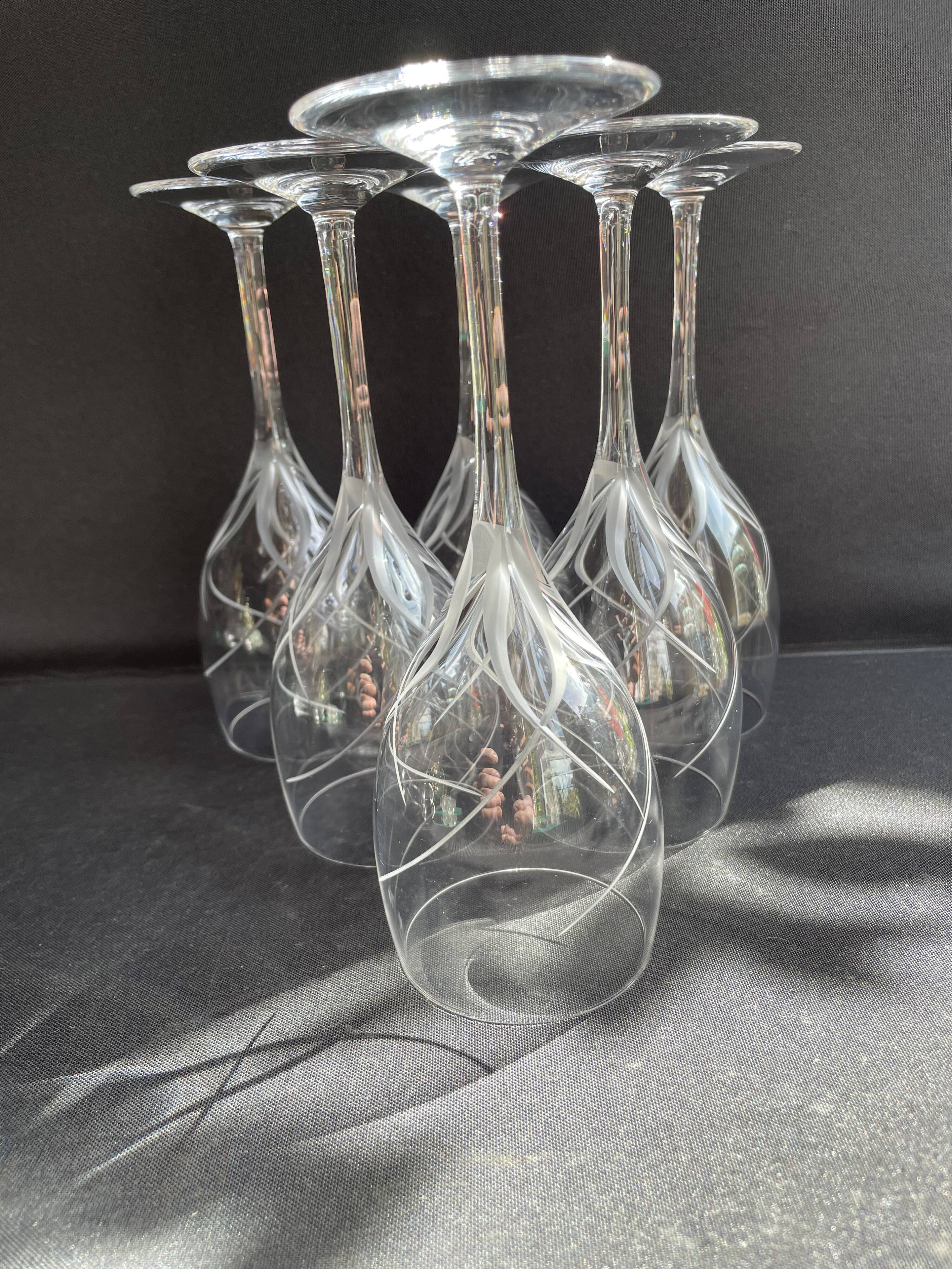 6 wine glasses – Cristalleries Royales de Champagne