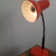 Vintage red metal lamp