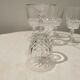 Set of 6 crystal stemmed glasses