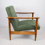 Green Olive GFM-142 Armchair attributed to Edmund Homa, 1970s