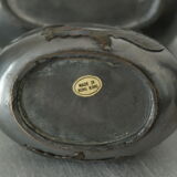 Set of vintage tin and brass duck boxes