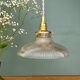 Vintage holophane glass lampshade pendant light