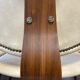 Set of 4 teak dining chairs in off white skai leather,  dutch 1950-60s
