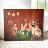 Oil painting "games" XL format 165x133cm