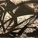 Painting art brut on paper