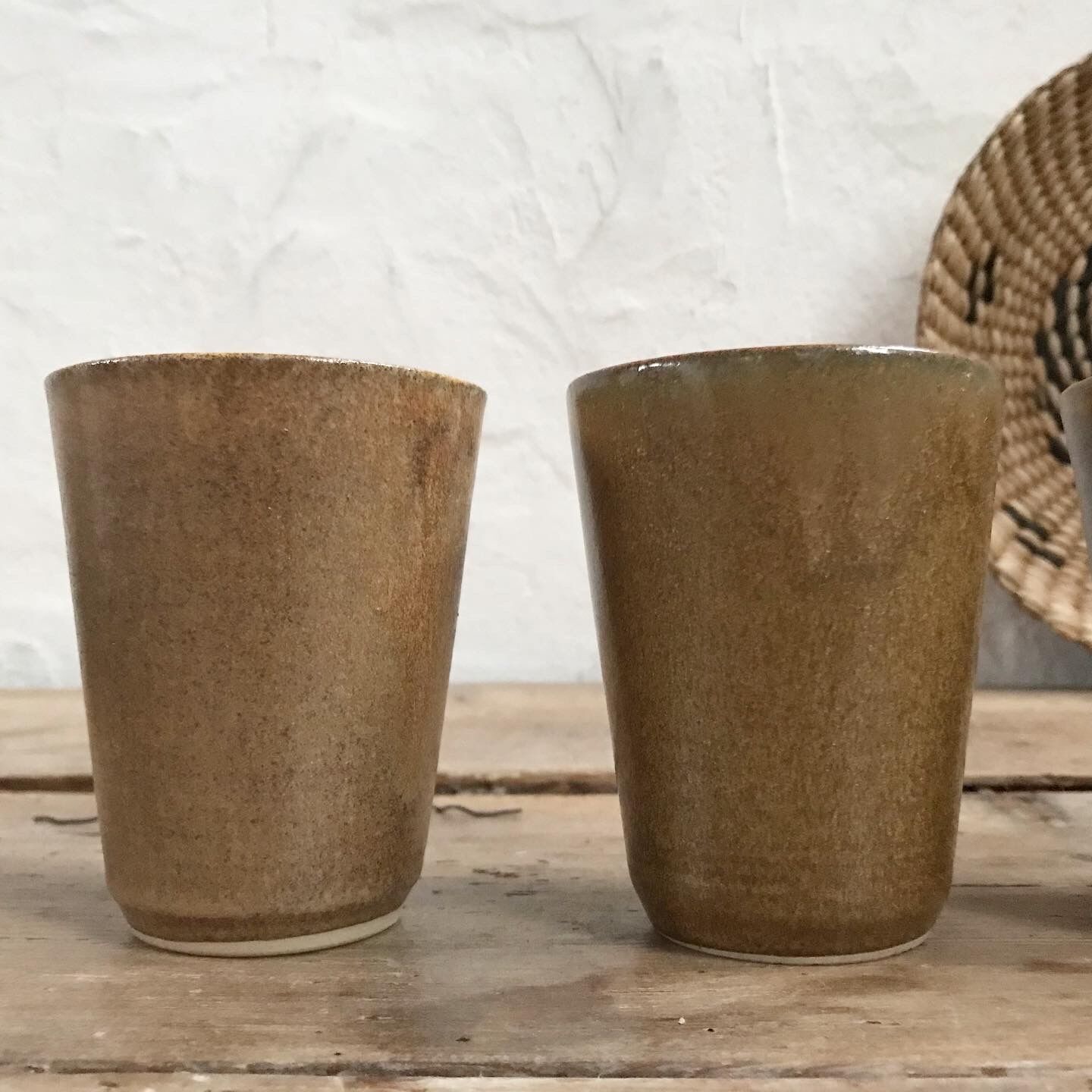 Set of 4 Digoin sandstone glasses