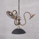 Antique english swan neck mercury glass pendant light/chandelier
