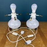 Mushroom table lamps in Murano glass, Italy, 1970s, set of 2