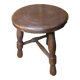 Vintage turned wood tripod milking stool #a579