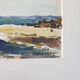 André Duculty (1912-1990) Watercolor on paper "Beachside, probably in Finistère" Signed