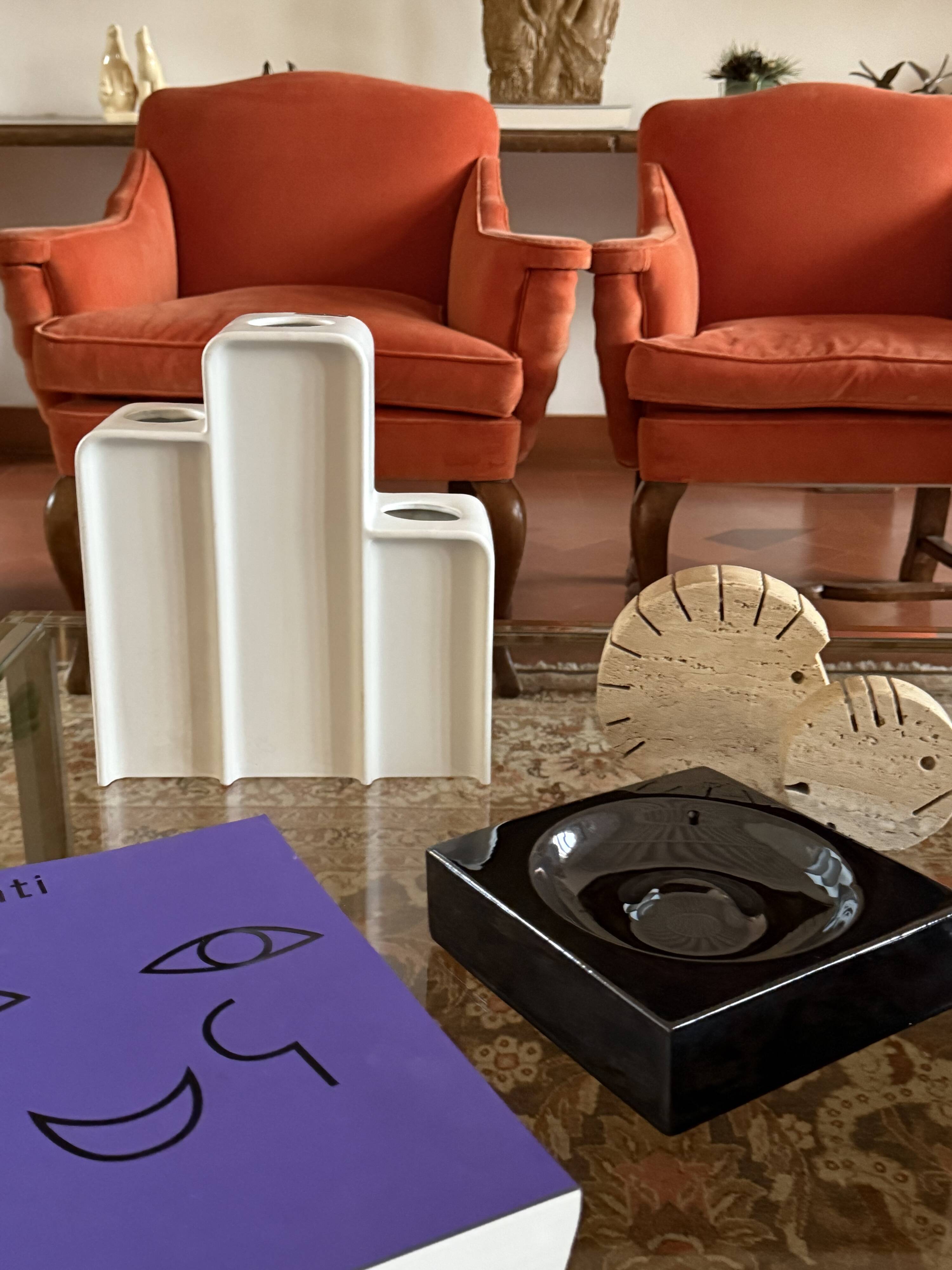 Makio Hasuike, space age ceramic vase, Arnolfo di Cambio, Italy 1975