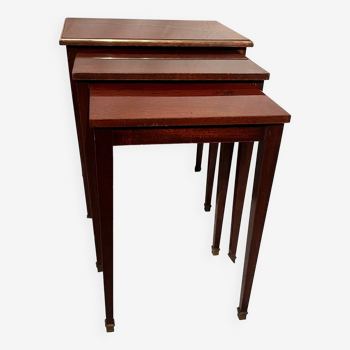 Louis XVI style mahogany nesting tables