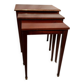 Louis XVI style mahogany nesting tables