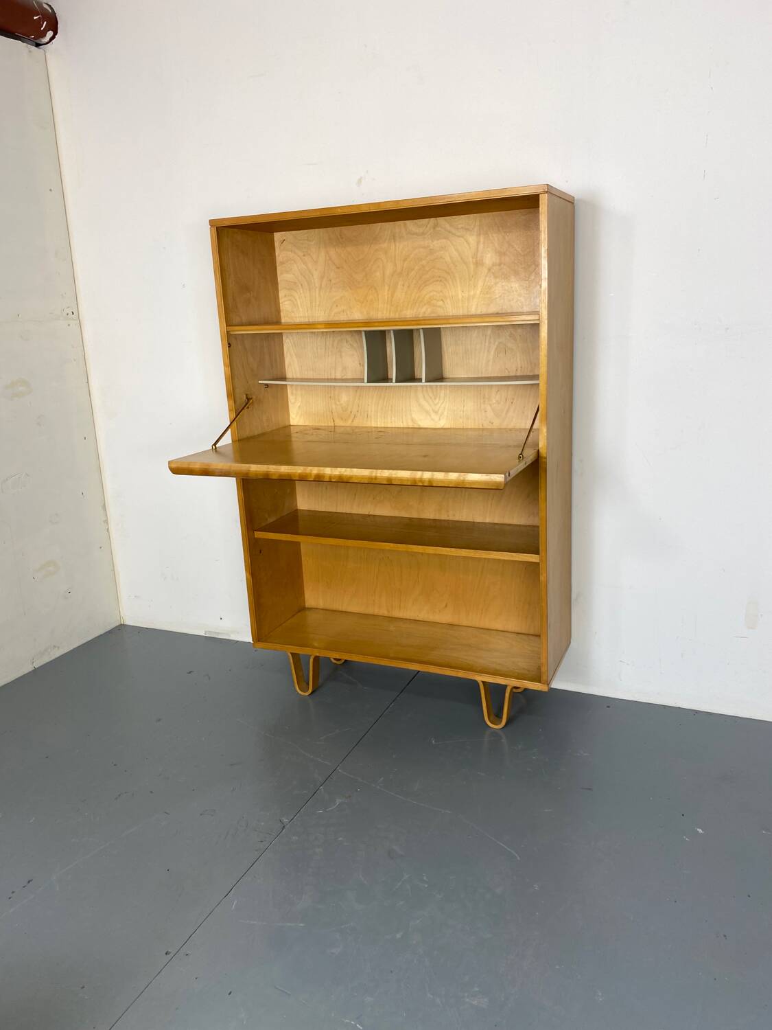 Bureau de Secrétaire Highboard Moderniste Mid-Century Bb04 par Cees Braakman pour Pastoe, 1950s