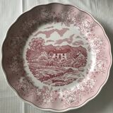Assiette de présentation vintage Swiss Lanscape