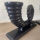 vintage sculptural bookends, ram's horns