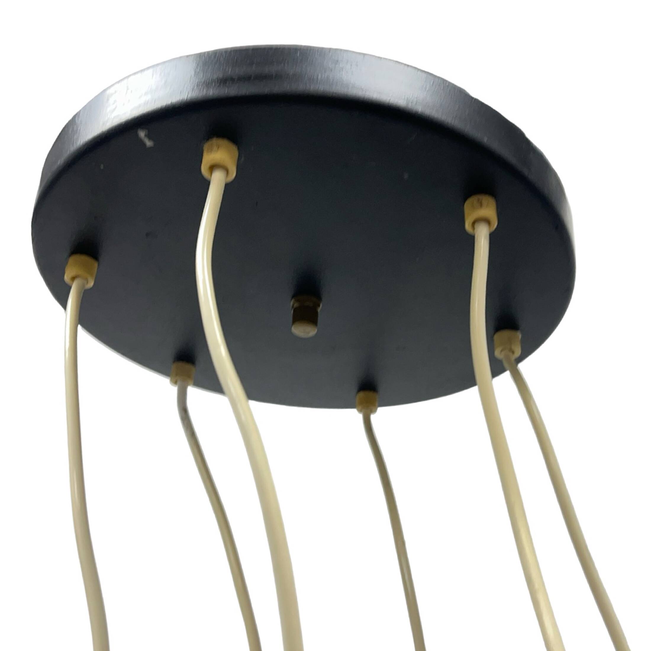 Elektroinstala Jílové cascade pendant lamp Czechoslovakia 1970